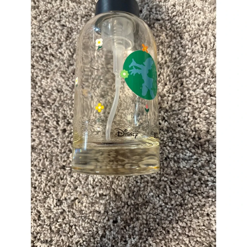 Disney x Blueland Glass Foaming Hand Soap Dispenser Mickey Mouse Floral Clear